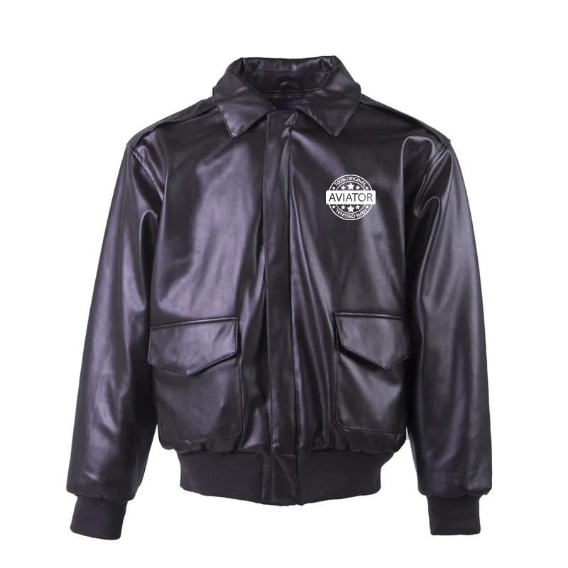 100 Original Aviator Designed Leather Bomber Jackets (NO Fur)