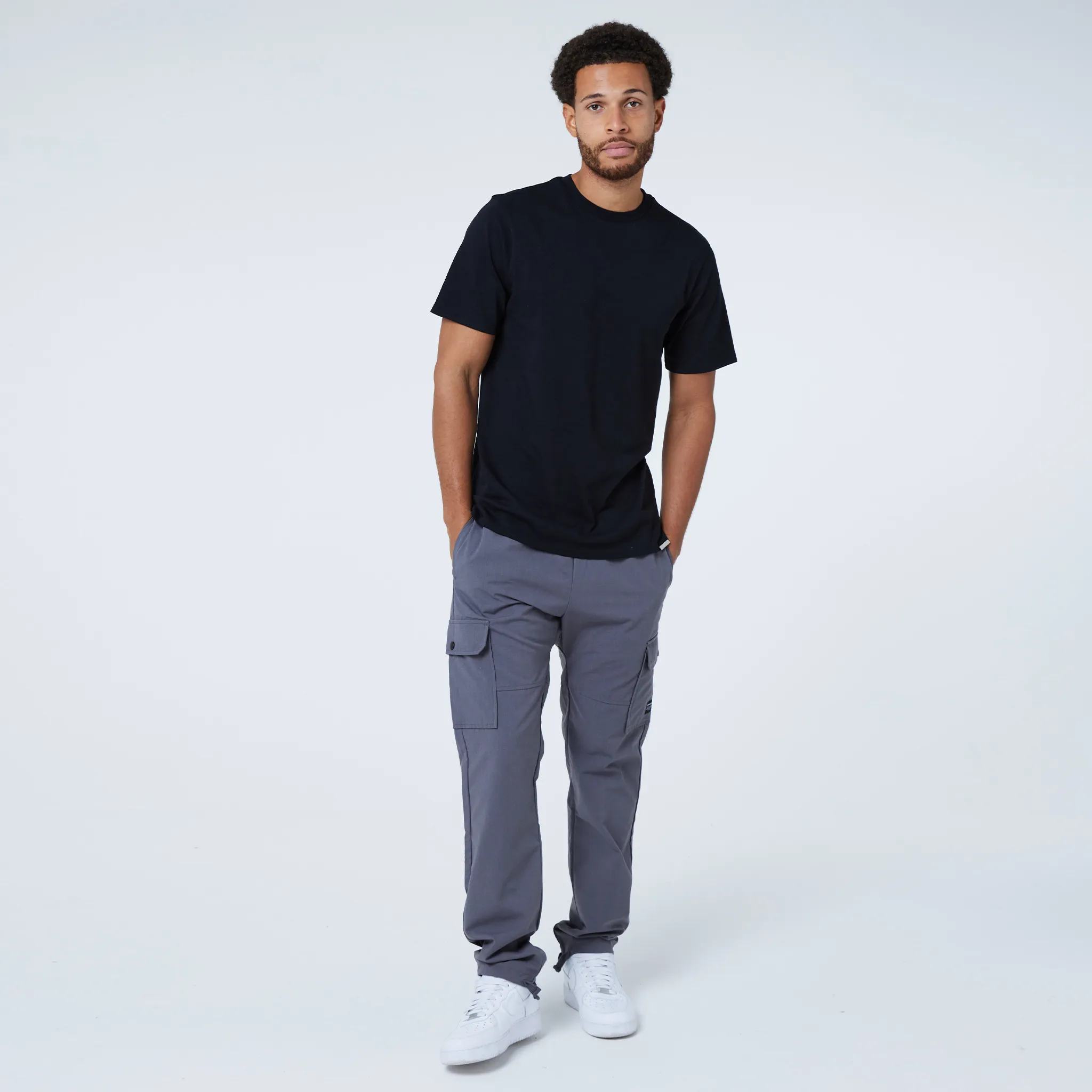 2-Pack Basic Tee | Black and Charcoal