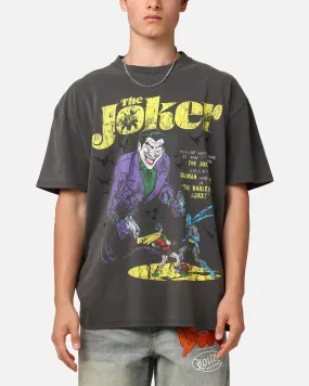 American Thrift X DC Batman The Joker Harley Hoax Heavyweight T-Shirt Black Wash