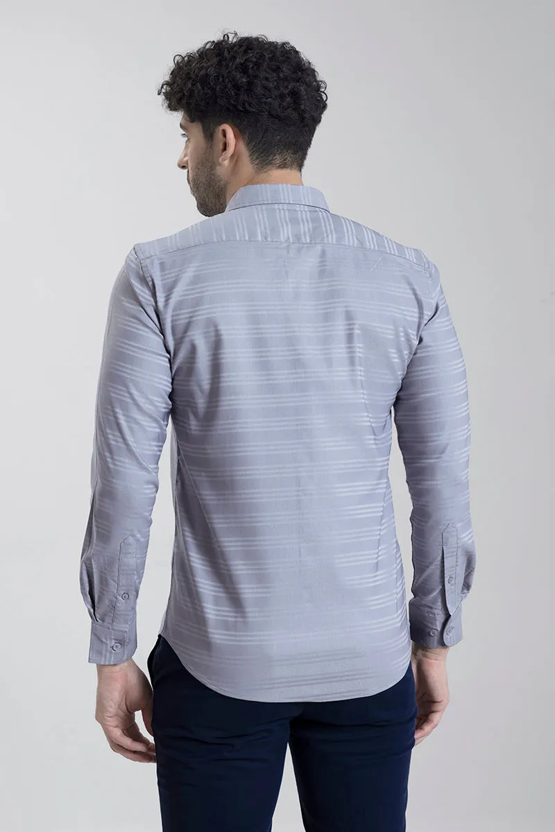 Barre Stripe Dusty Blue Shirt