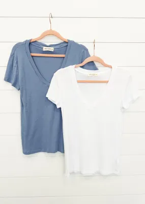 Basic Vneck Tees - 2 Colors!