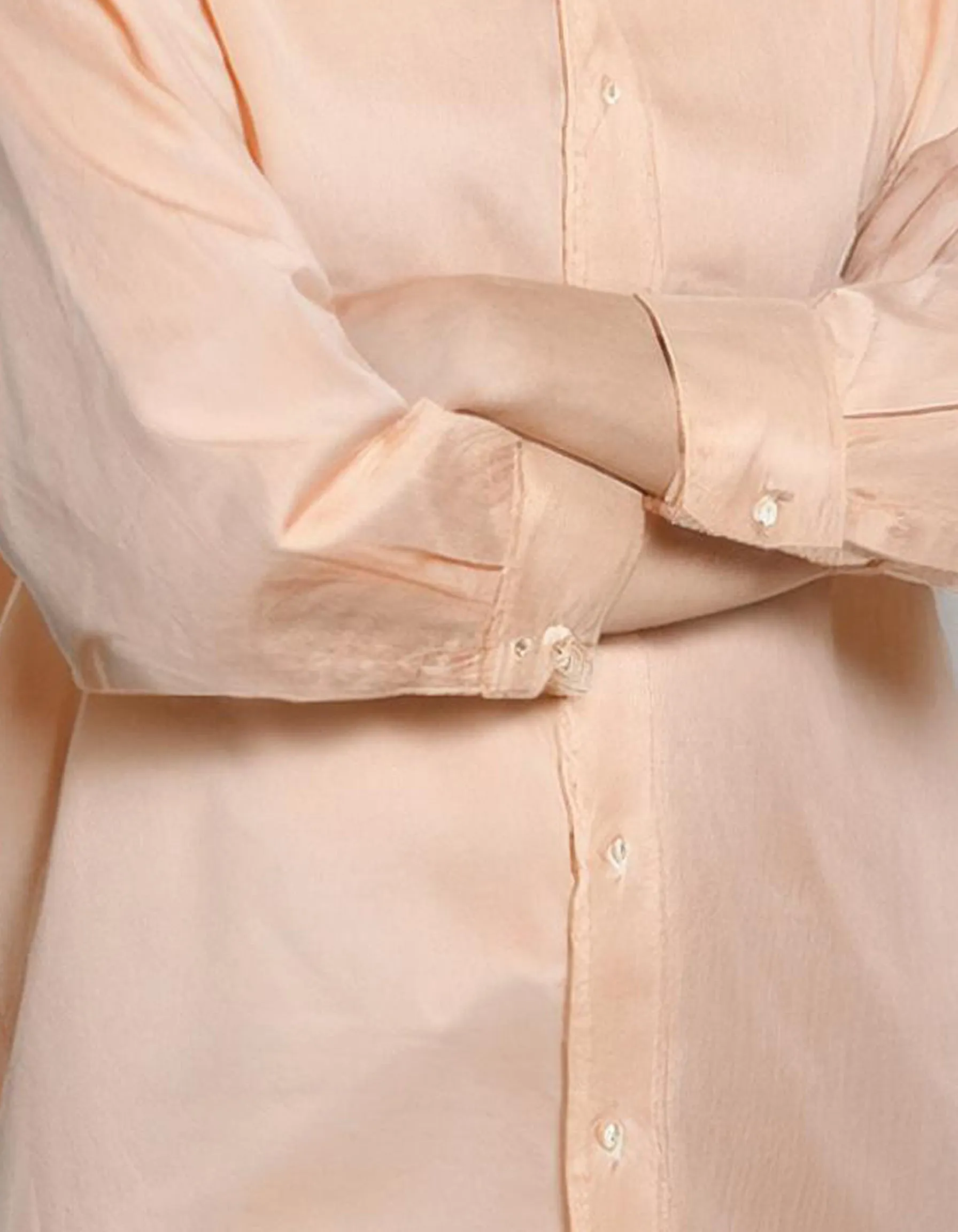 Beige Oversized Dress Shirt