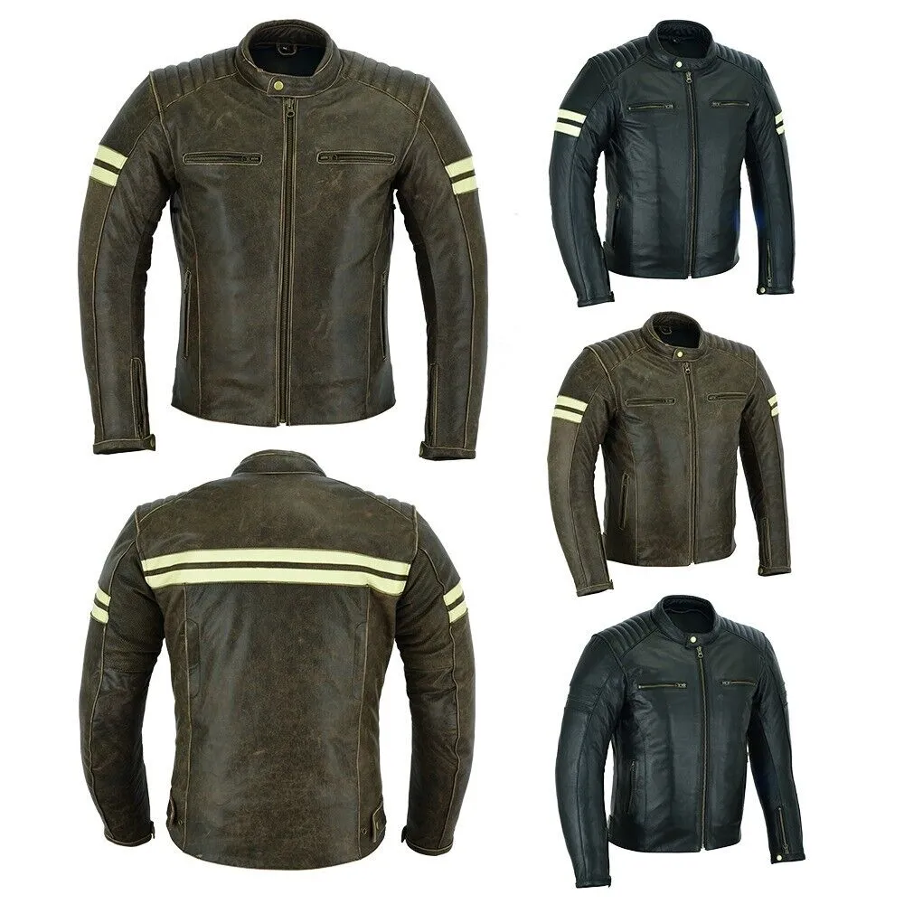 BGA ROADSTER Retro Classic Leather Jackets