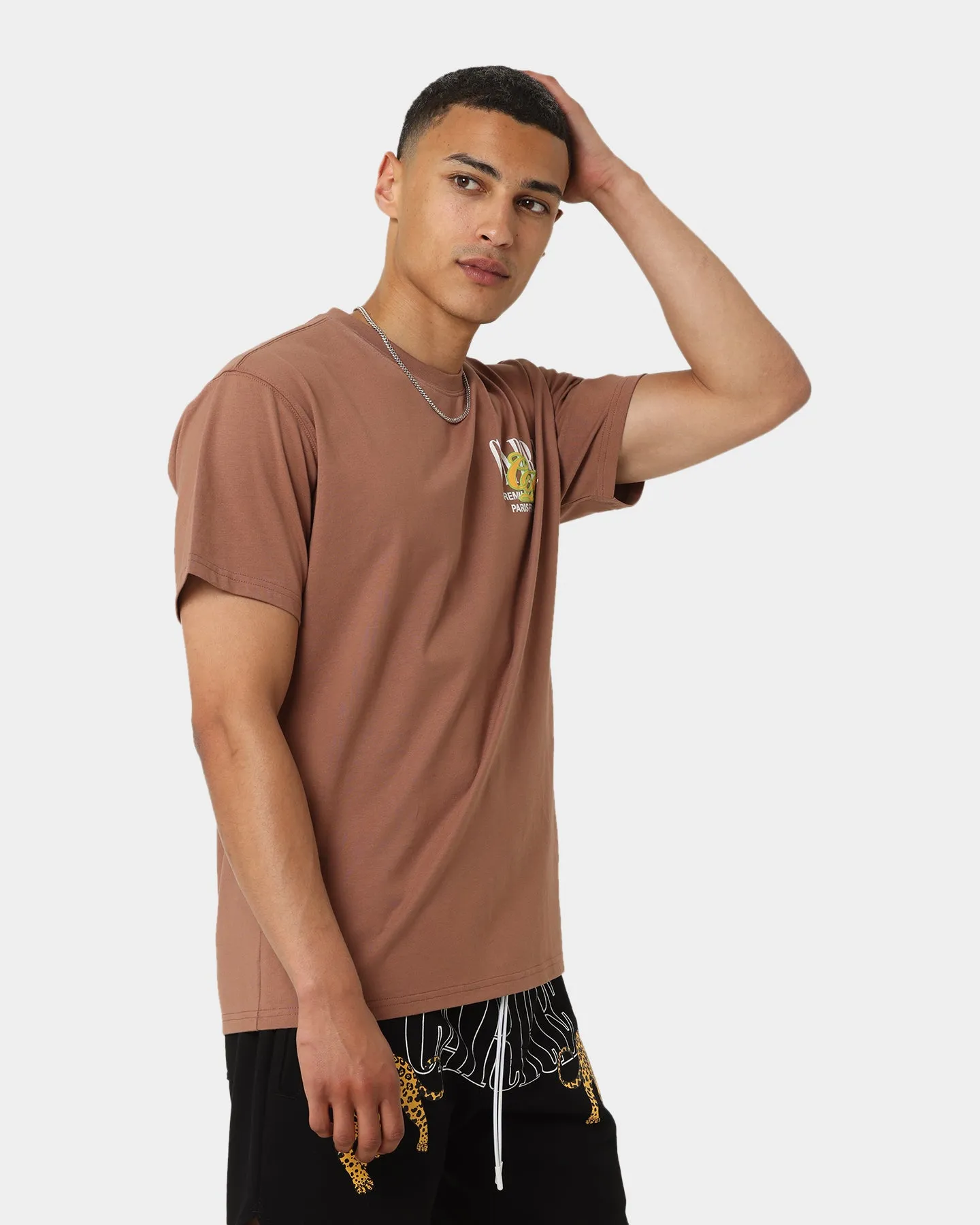 Carré Top Team Oversized T-Shirt Brown