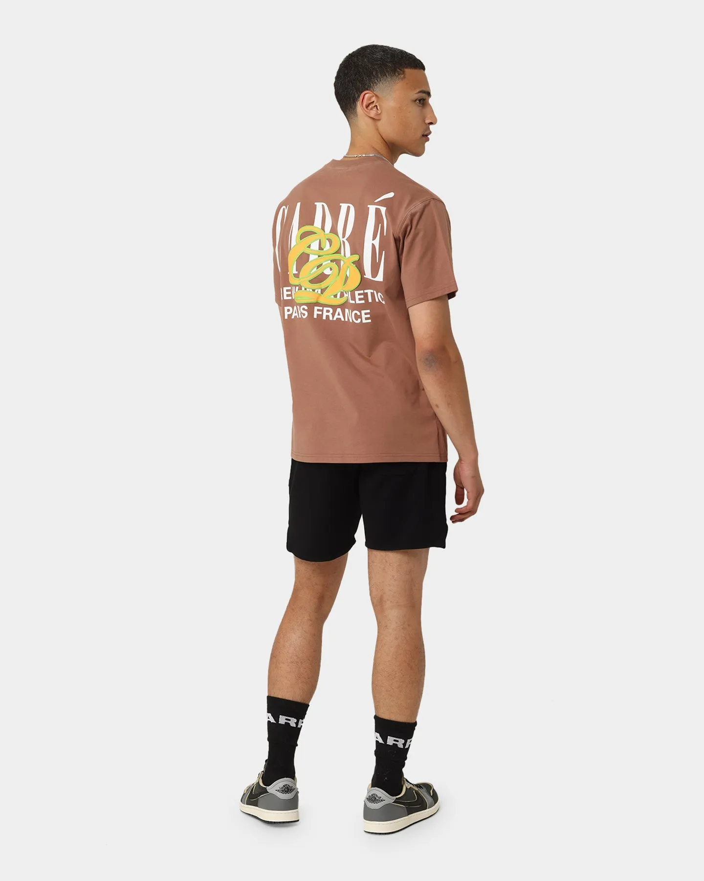 Carré Top Team Oversized T-Shirt Brown