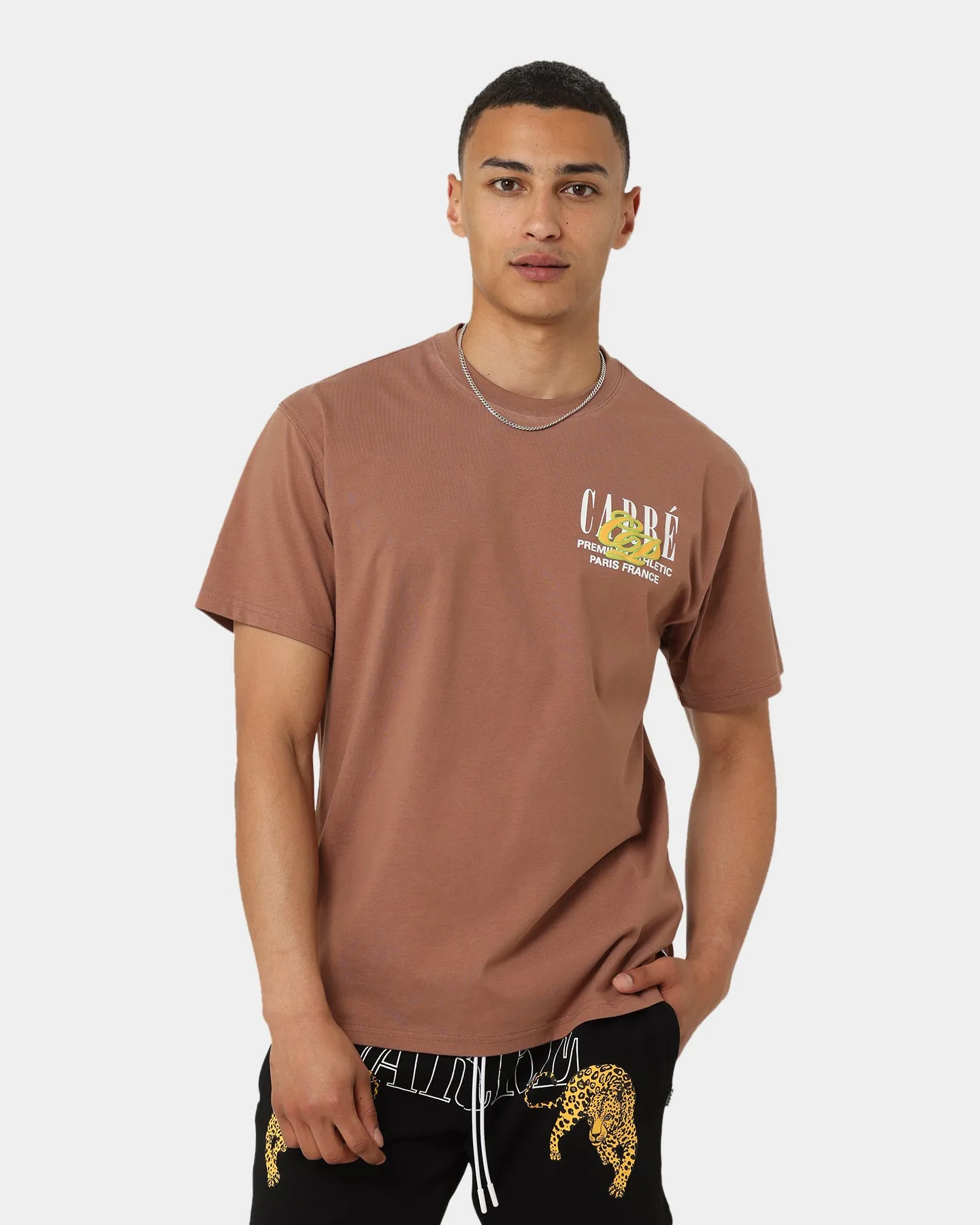 Carré Top Team Oversized T-Shirt Brown