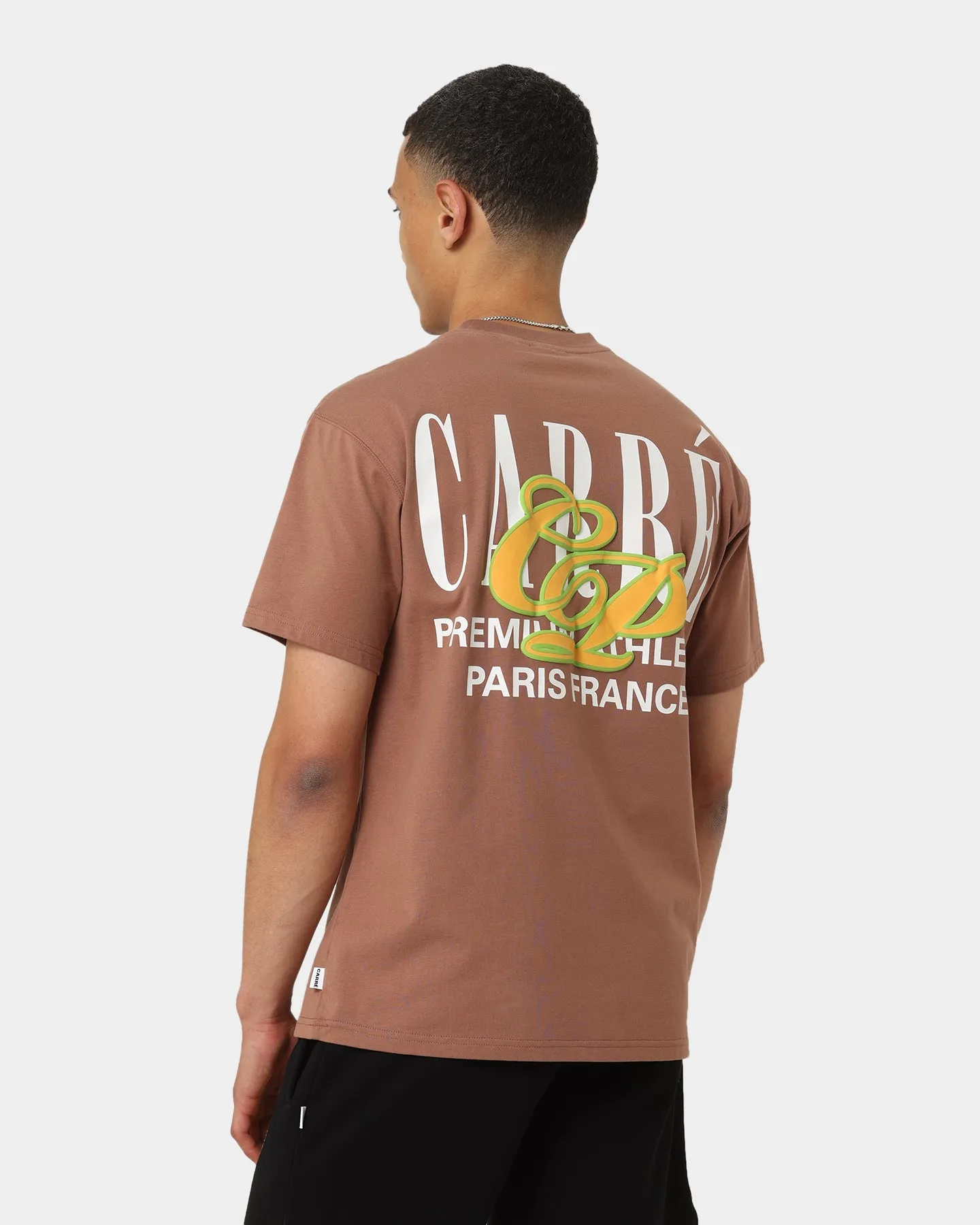 Carré Top Team Oversized T-Shirt Brown