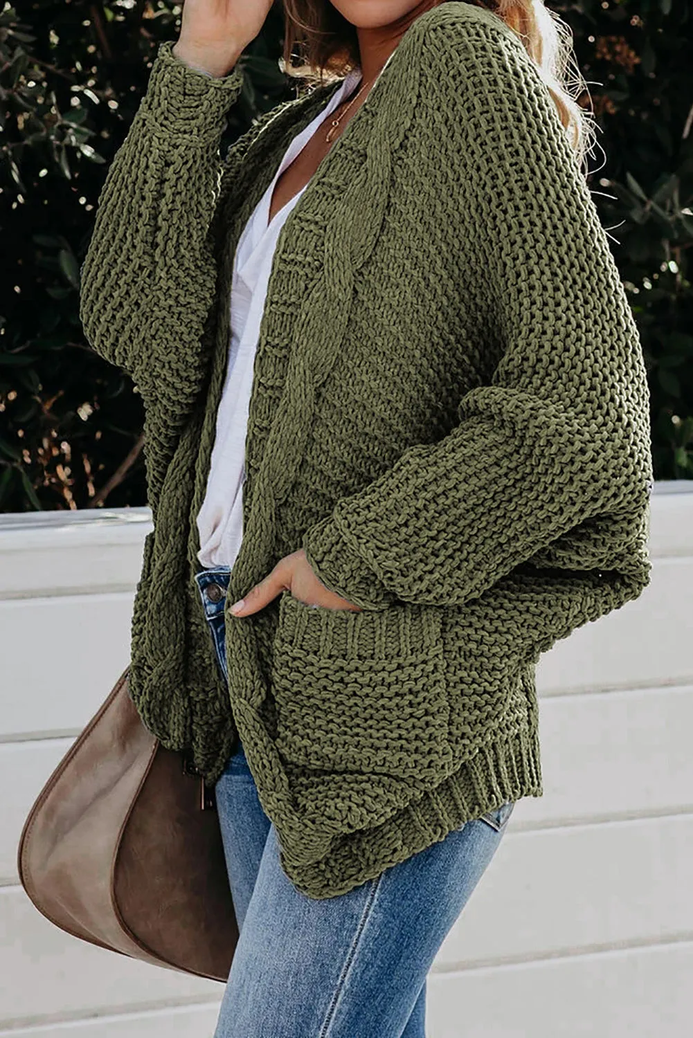 Chunky Cardigan - Green