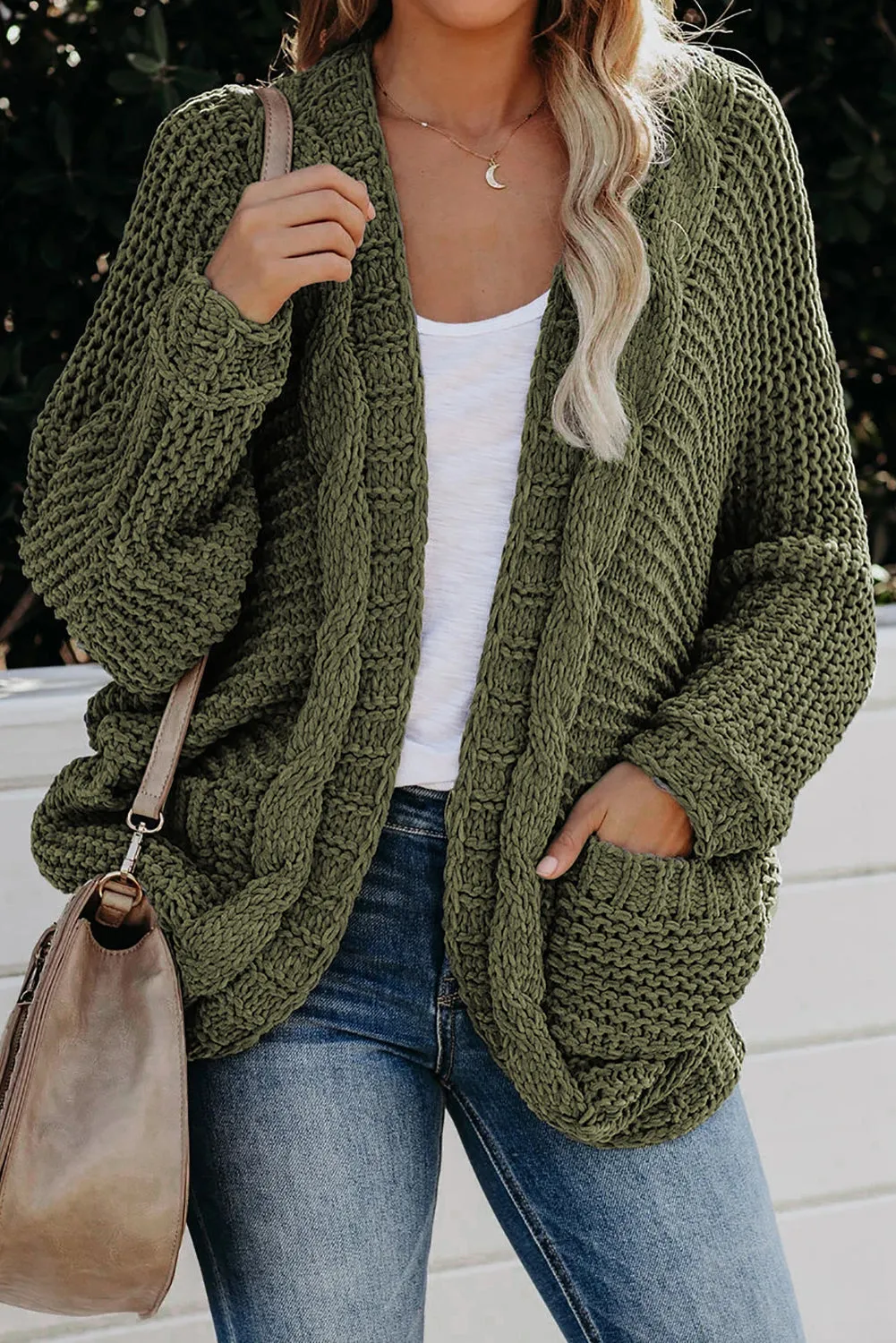 Chunky Cardigan - Green