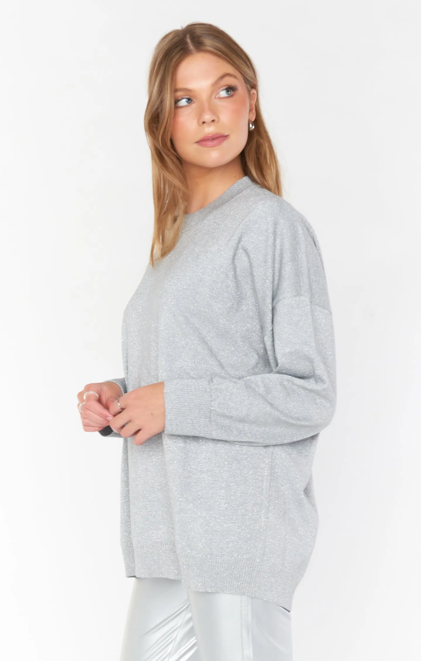 Classic Crewneck Sweater Metallic