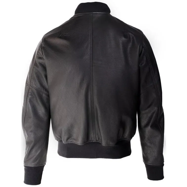 Cowhide Leather Bomber Jacket