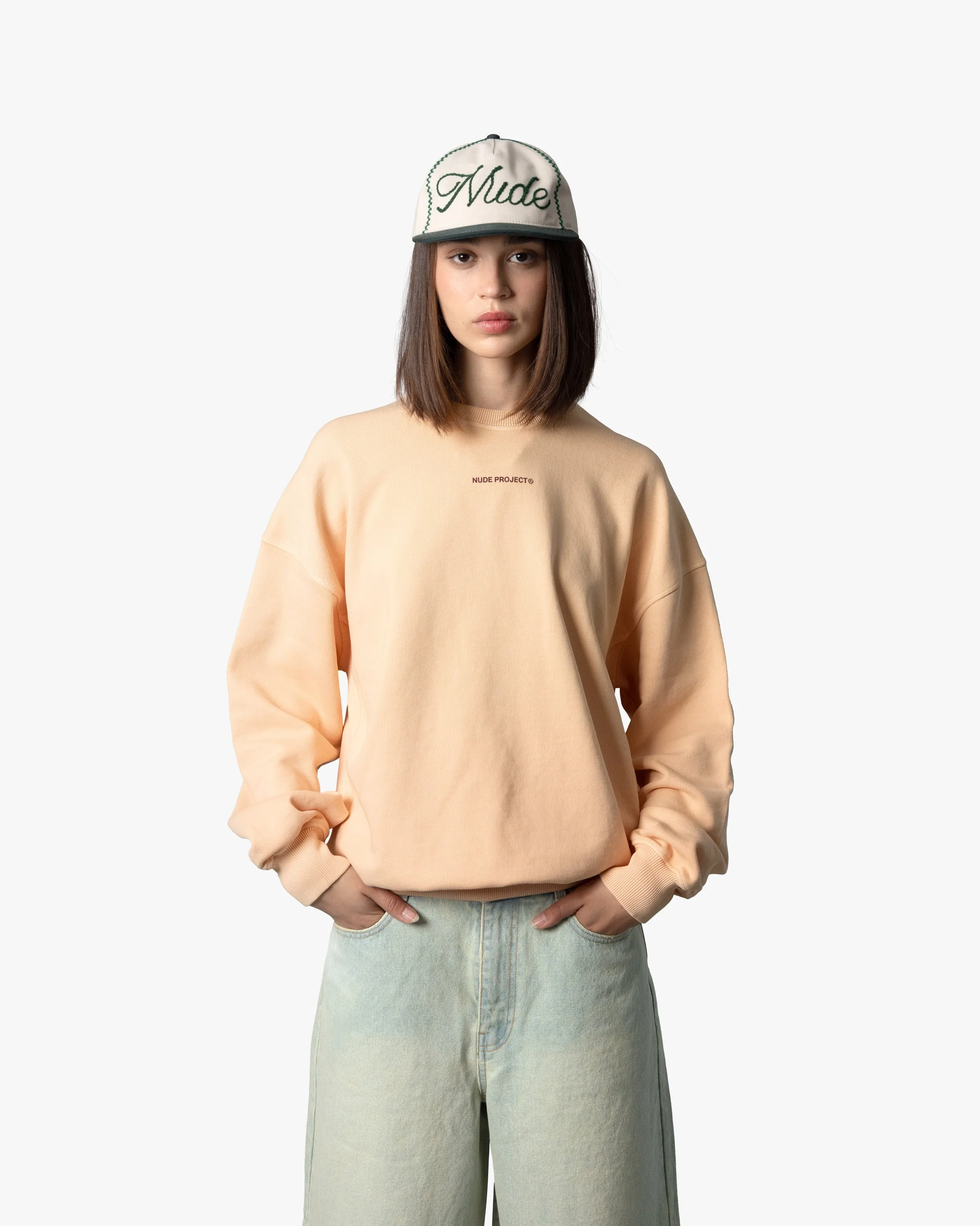 CULT*CREWNECK GARMENT DYE PEACH