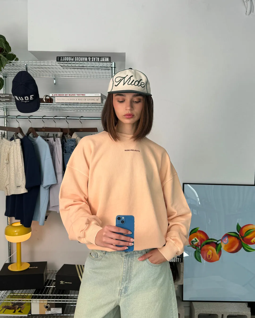 CULT*CREWNECK GARMENT DYE PEACH