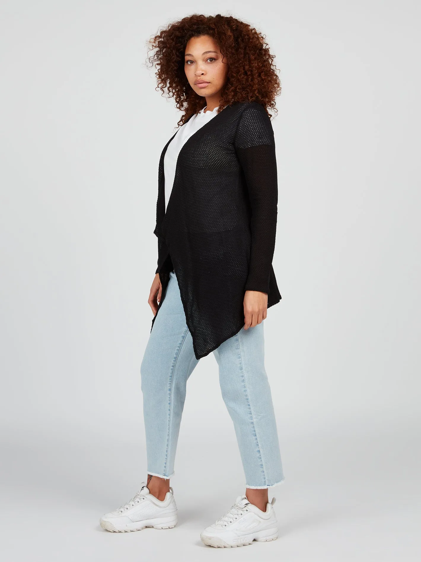 Go Go Wrap Plus Size Cardigan - Black