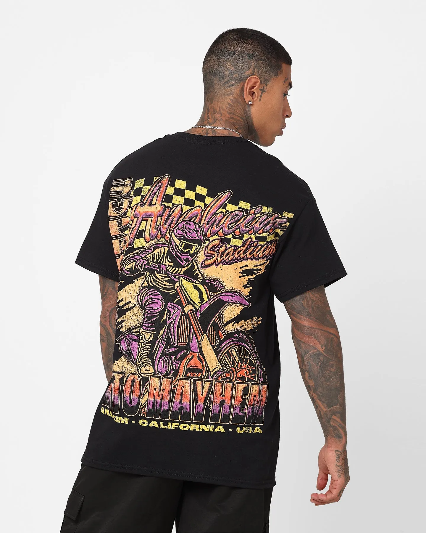 Goat Crew Moto Mayhem T-Shirt Black