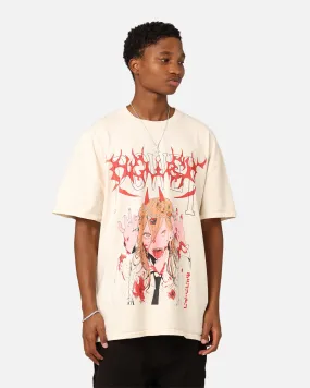 Goat Crew X Chainsaw Man Power Heavyweight T-Shirt Off White