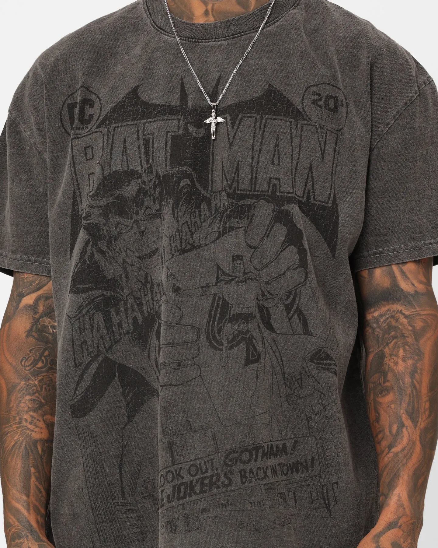 Goat Crew X DC Batman Issue #251 Heavyweight Vintage T-Shirt Black Wash