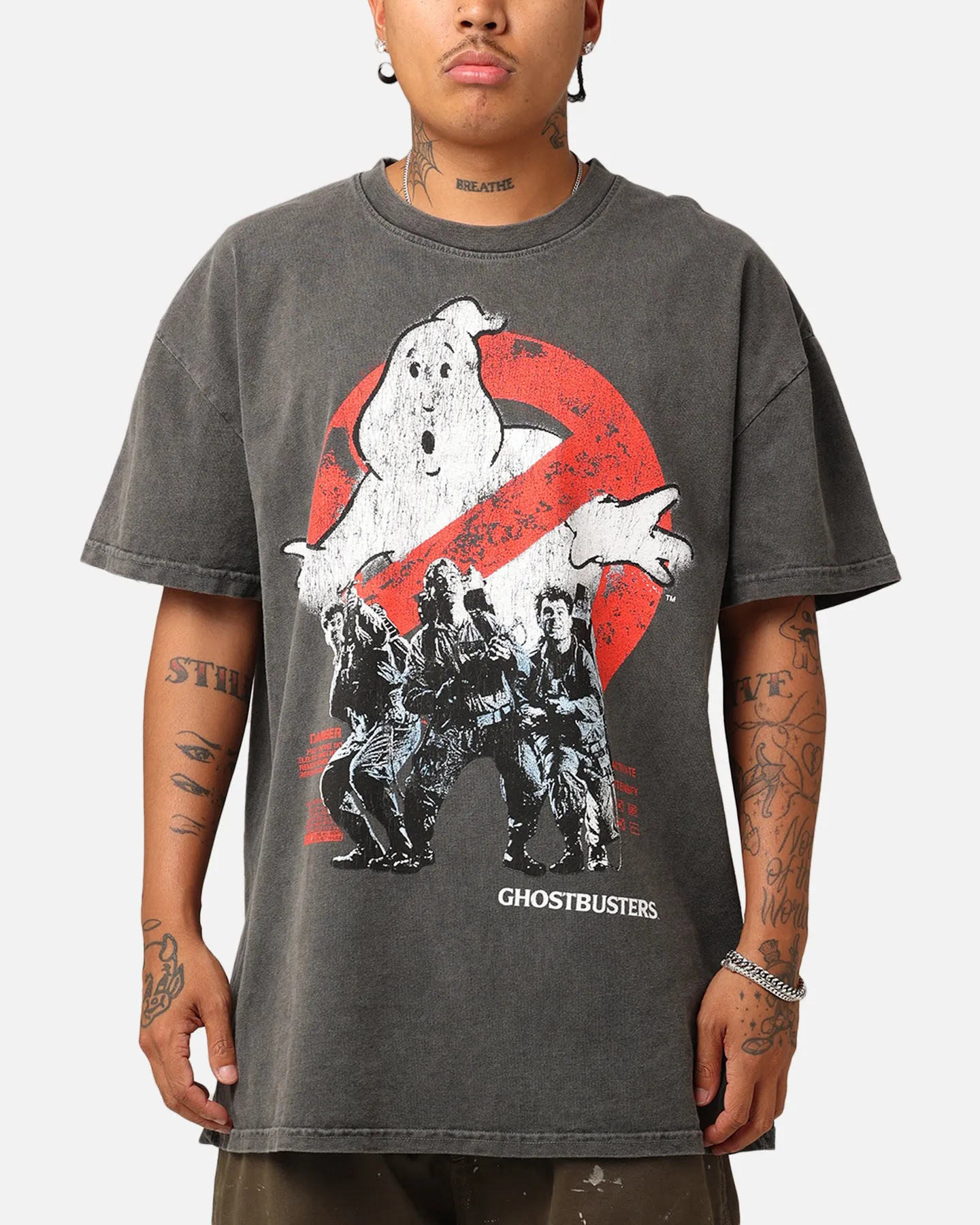 Goat Crew X Ghostbusters Heavyweight T-Shirt Black Wash