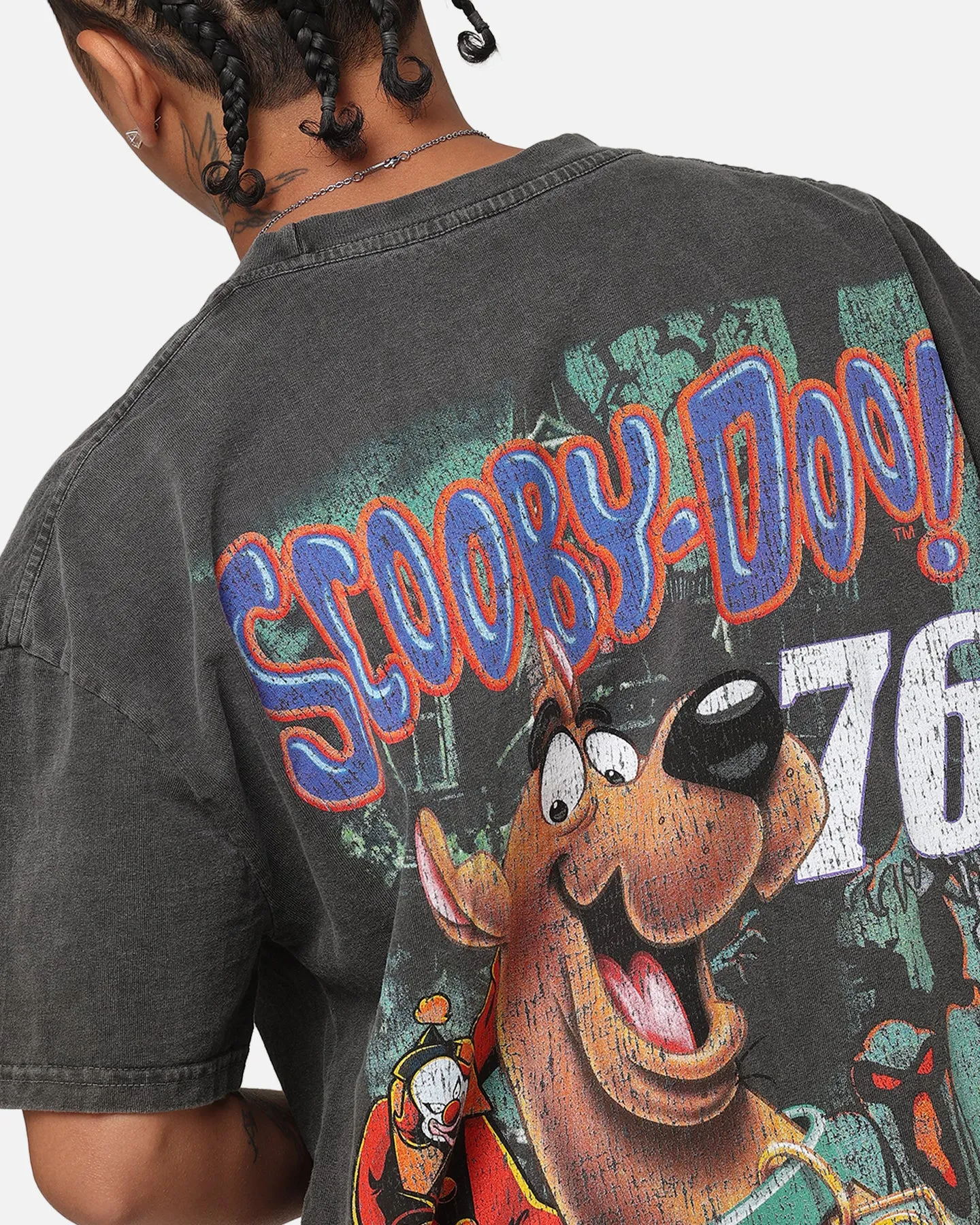 Goat Crew X Scooby-Doo Scooby-Doo Jumbo Heavyweight Vintage T-Shirt Black Wash