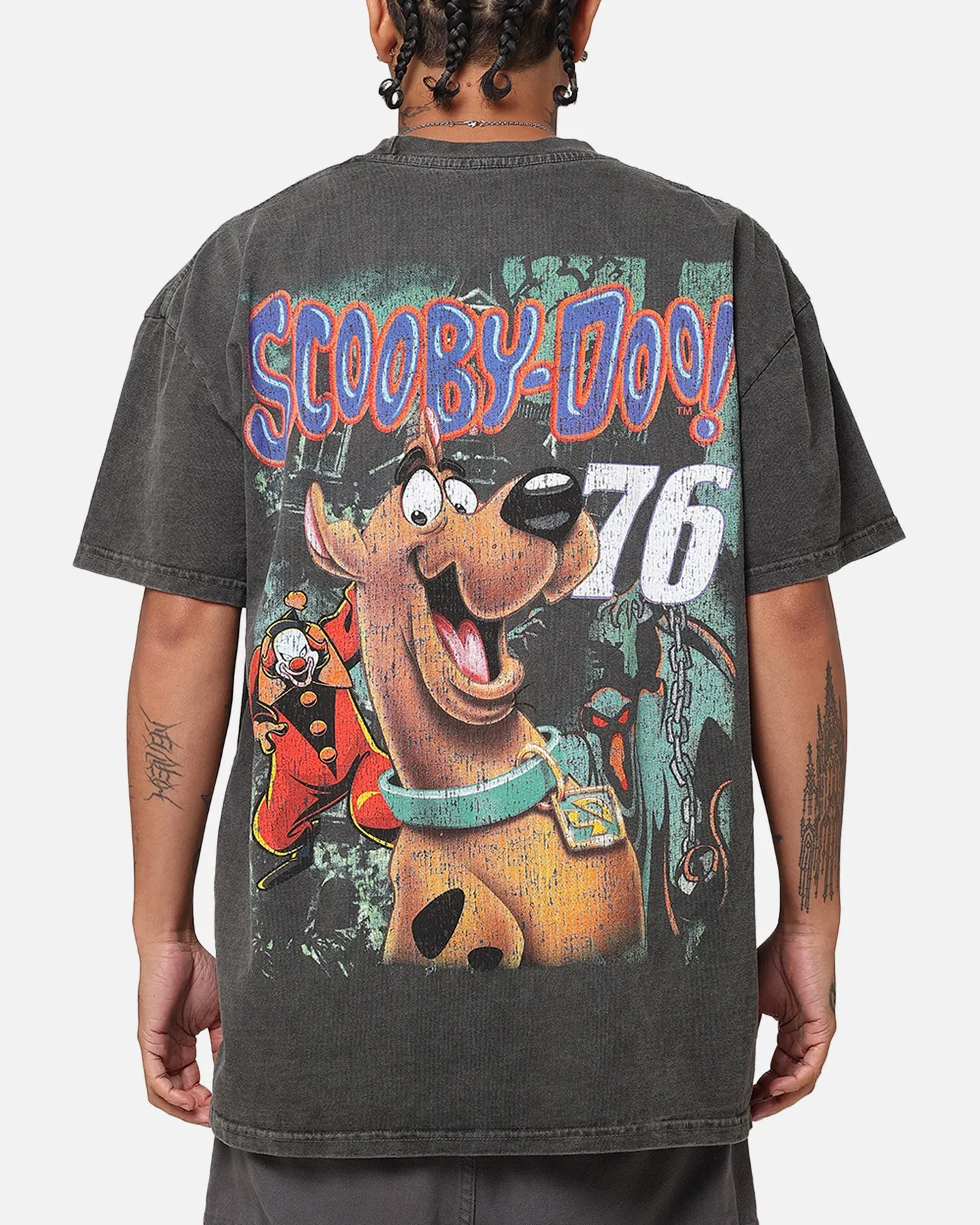 Goat Crew X Scooby-Doo Scooby-Doo Jumbo Heavyweight Vintage T-Shirt Black Wash