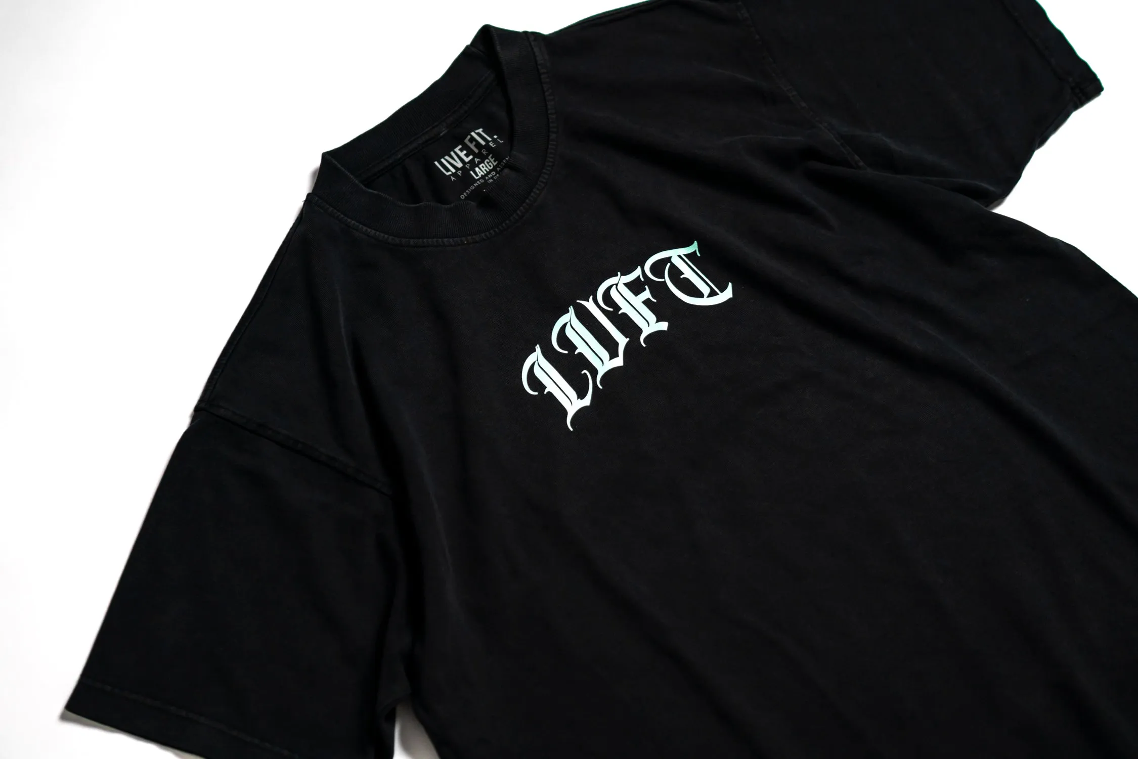 Gotham Oversized Tee - Vintage Black / Mint