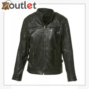 Handmade Biker Style Mens Leather Jacket