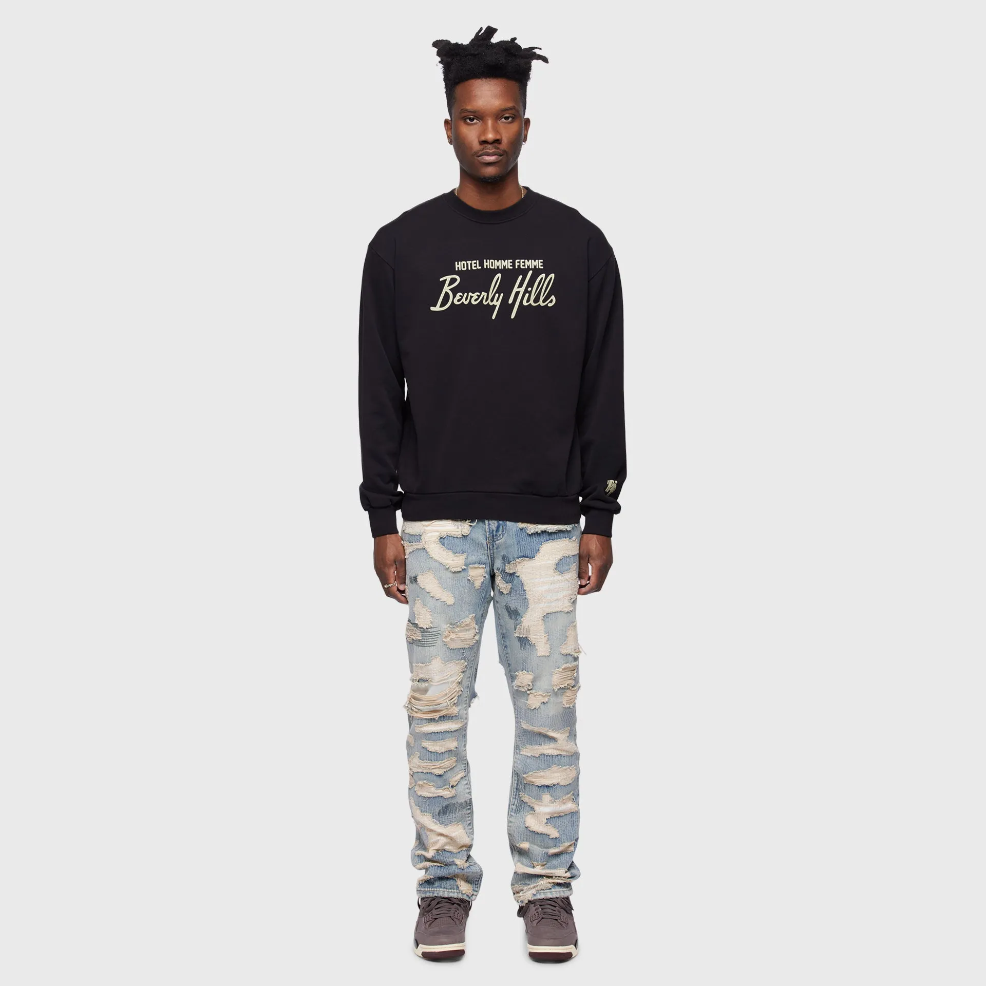 Hotel Homme Femme Crewneck Charcoal