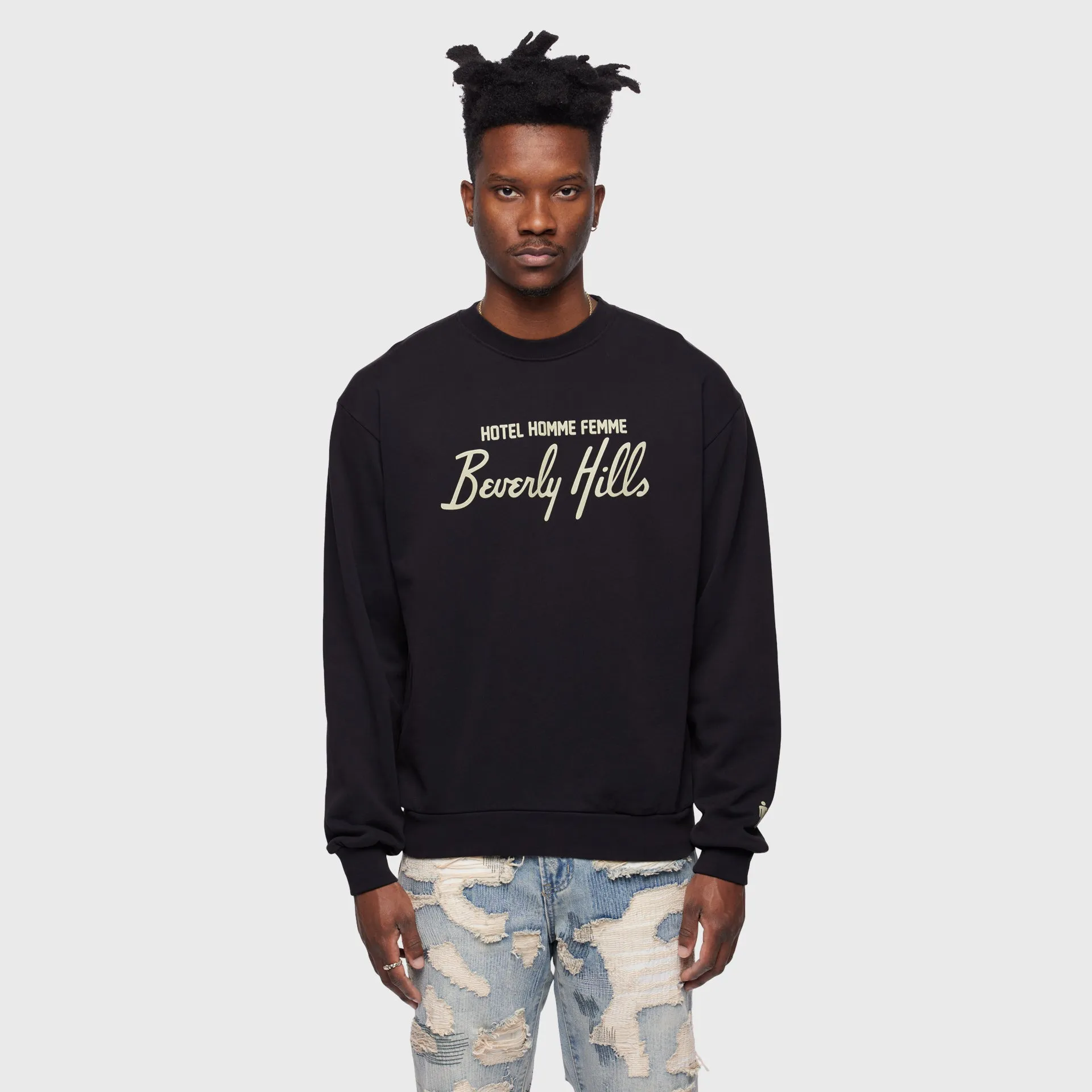 Hotel Homme Femme Crewneck Charcoal