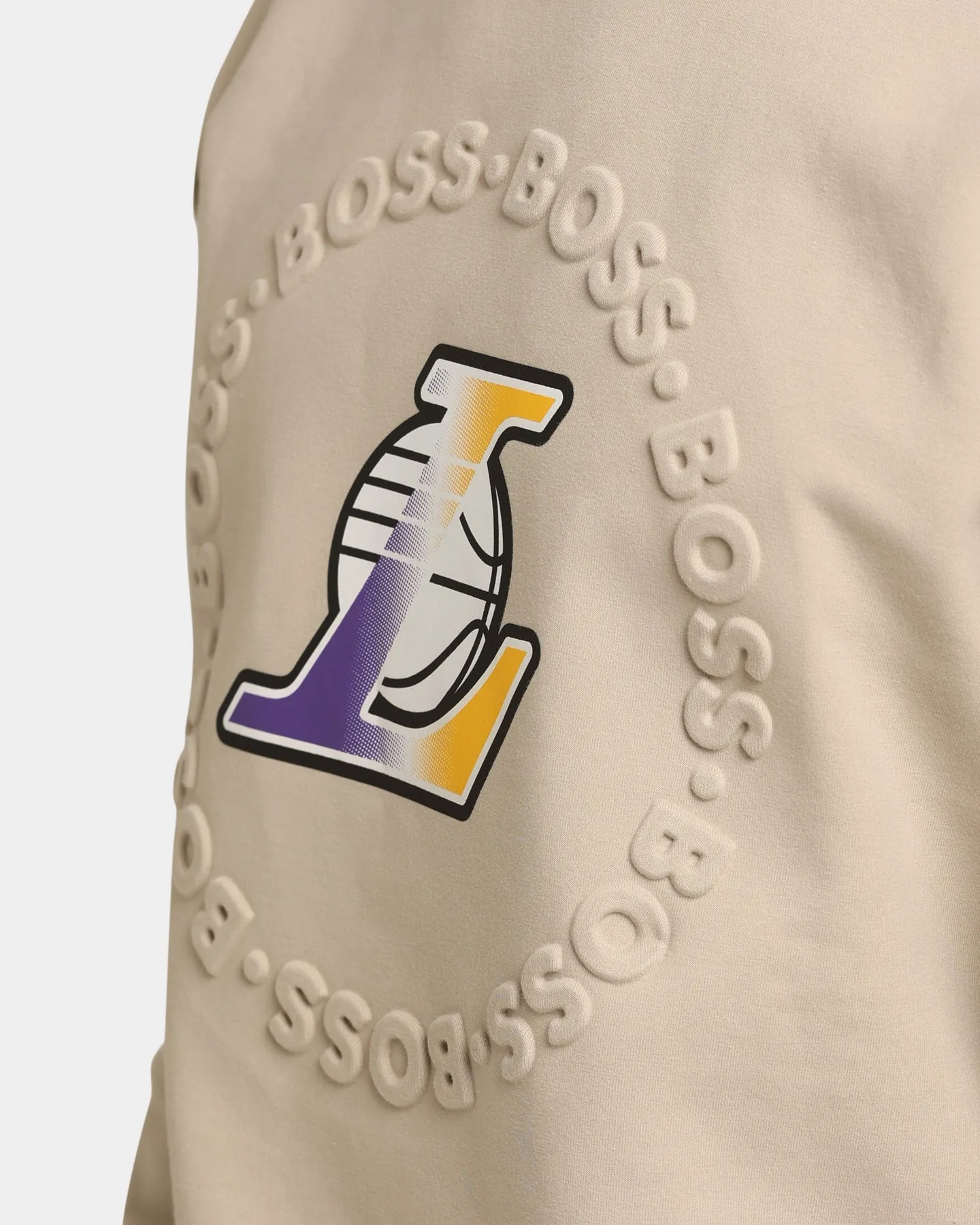 Hugo Boss Hugo Boss X NBA Basic Los Angeles Lakers Crewneck Sweatshirt Light Beige