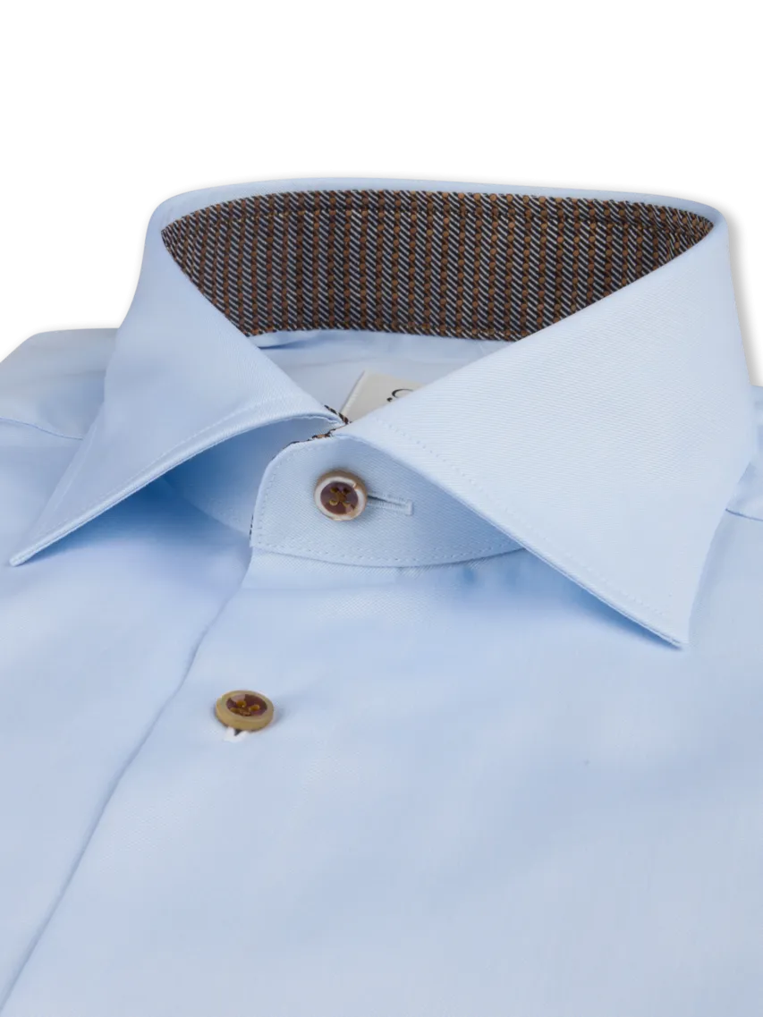 ID24892-Stenstroms Blue Twill Shirt