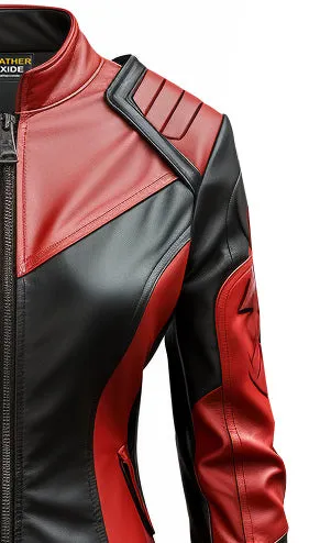 Italian Women's Vegan Leather Jacket-Leatheroxide