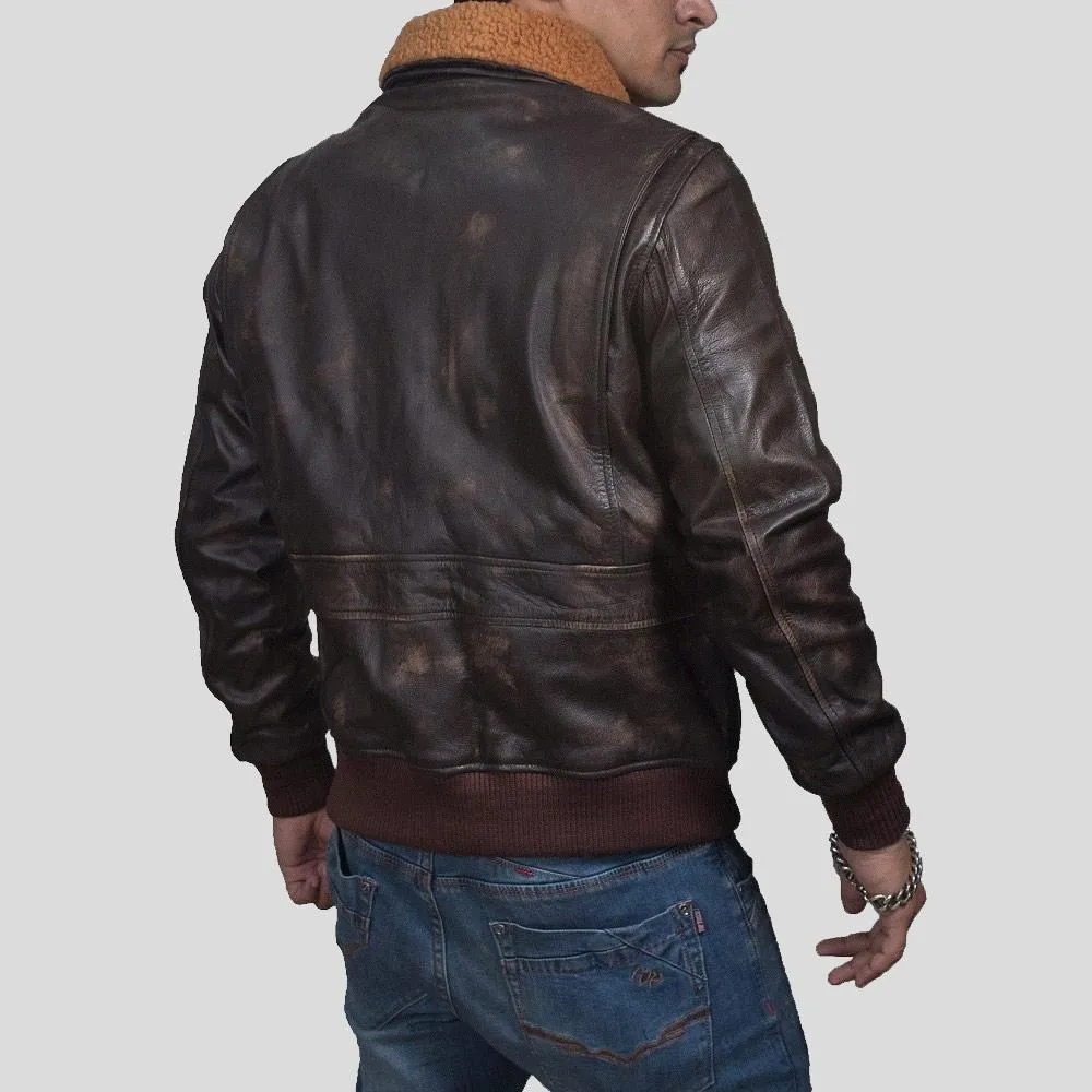 Kane Brown Bomber Leather Jacket