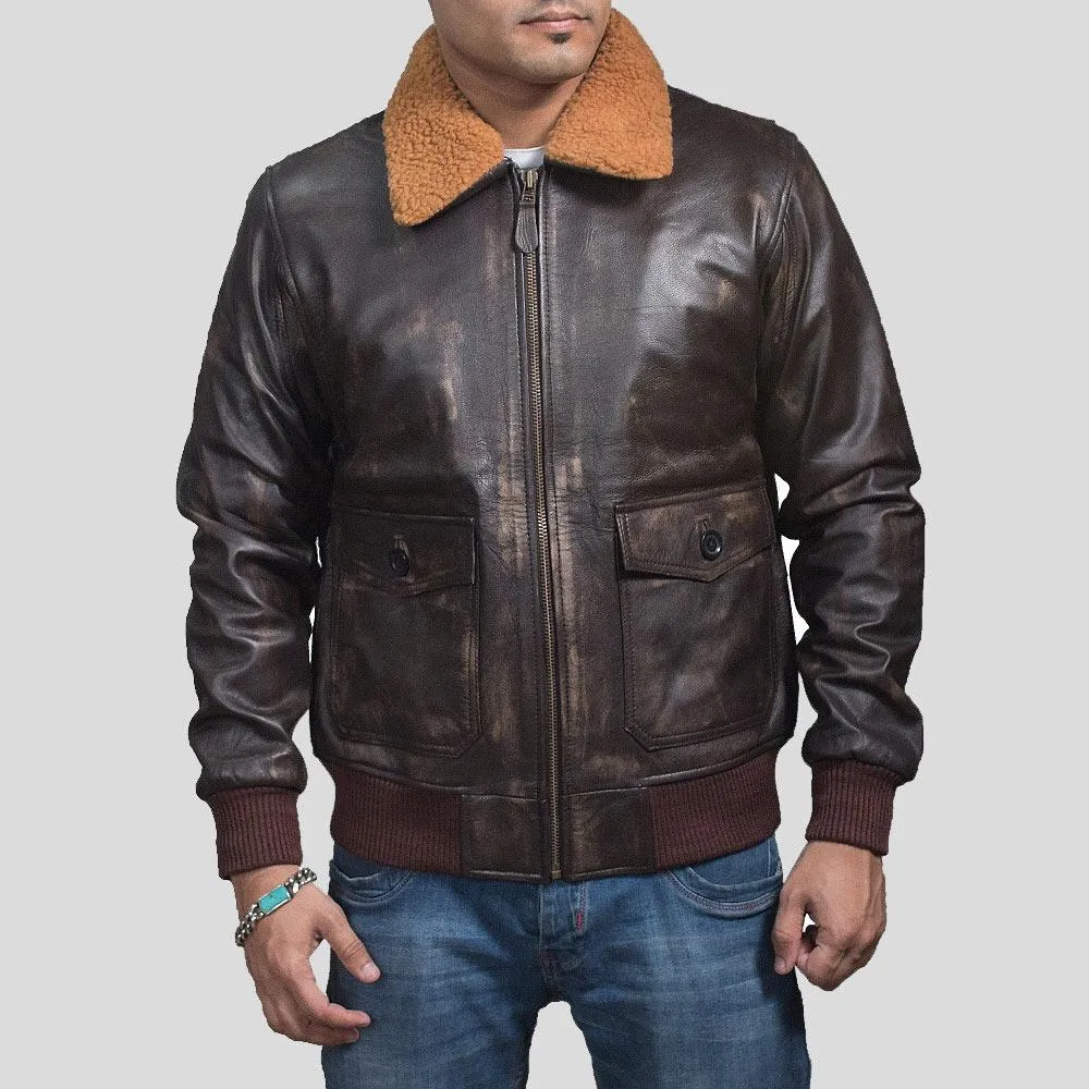 Kane Brown Bomber Leather Jacket