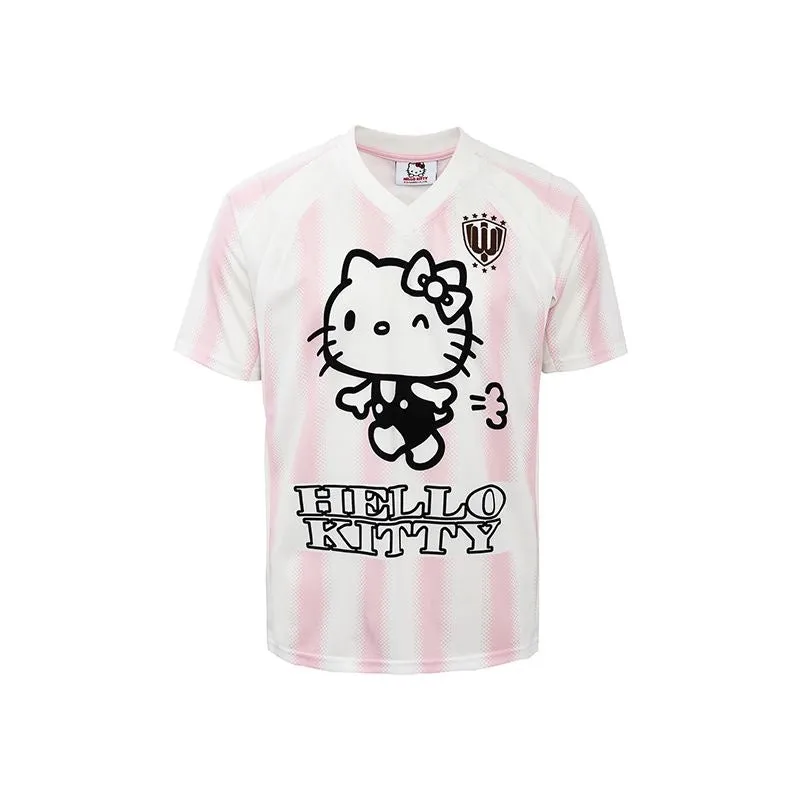 Kitty Striped Soccer Jersey T-Shirts