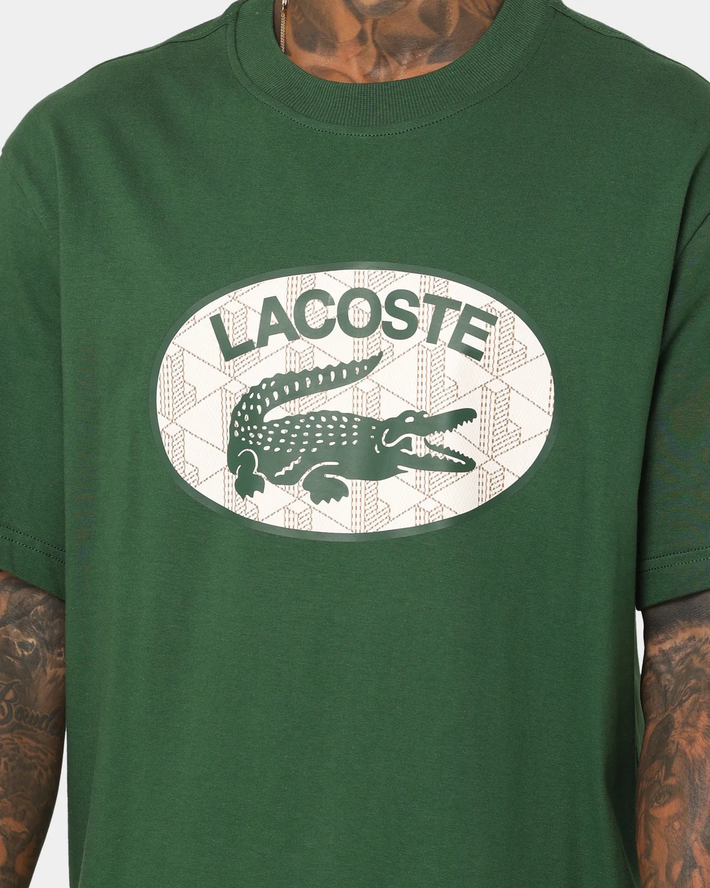 Lacoste Monogram Logo T-Shirt Green