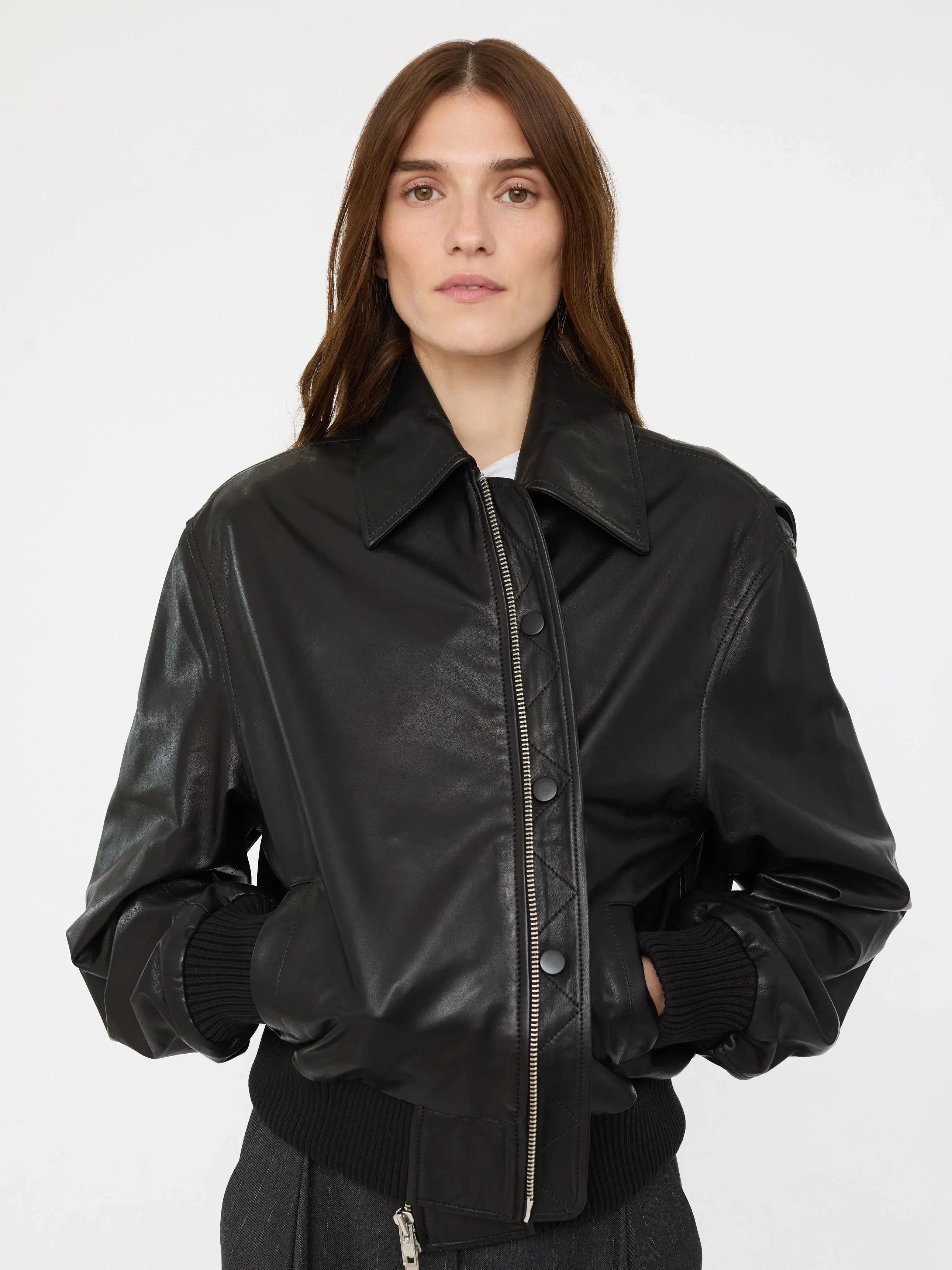 Leather Flight Bomber