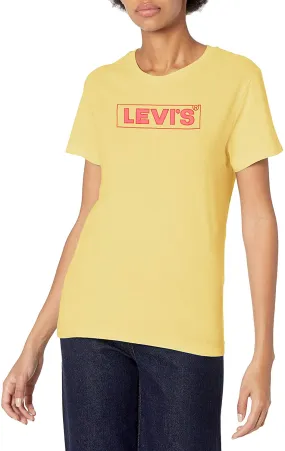 Levi's Women's Perfect Sunglasses Filled Batwing Smokestack Heather T-Shirt