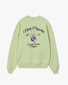 LIL BOAT CREWNECK PALE GREEN