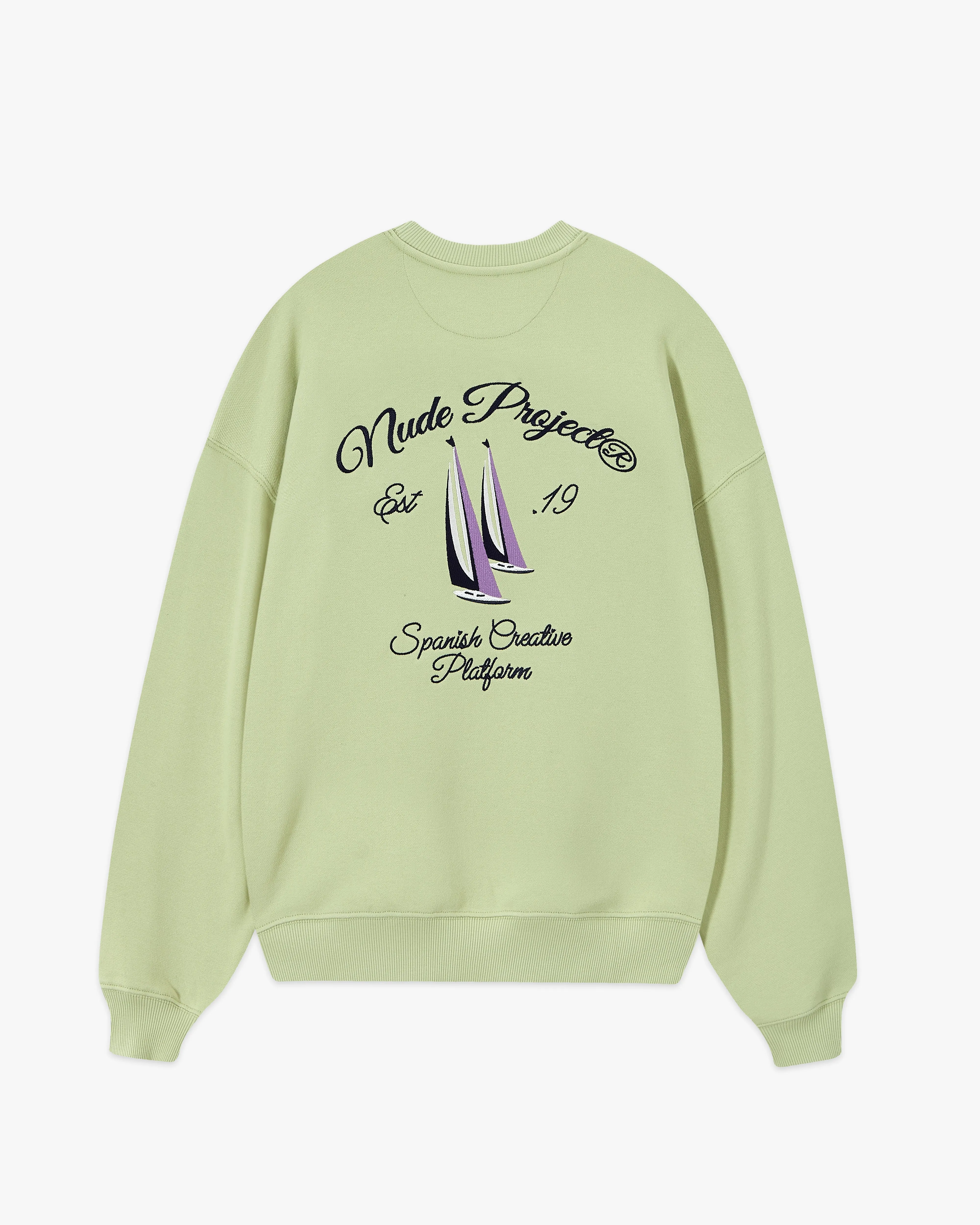 LIL BOAT CREWNECK PALE GREEN