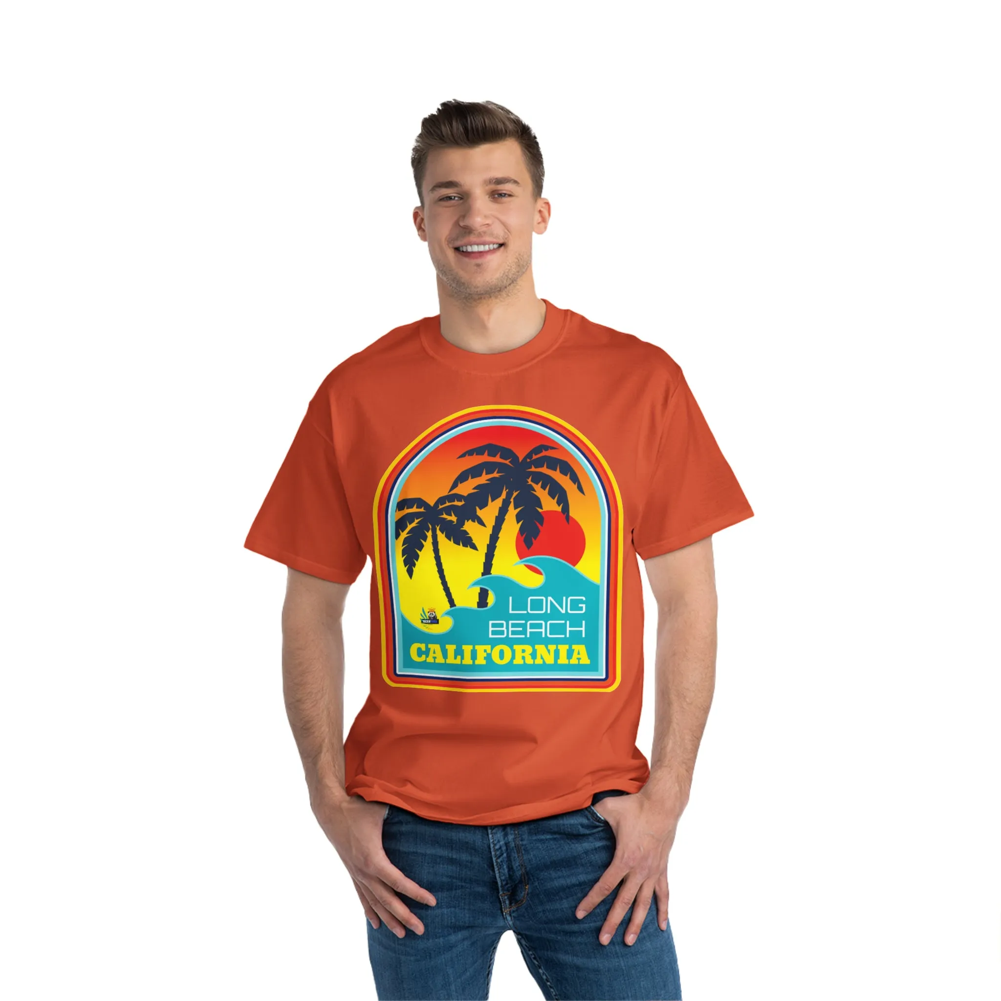 Long Beach Surf California Unisex Heavyweight Tee