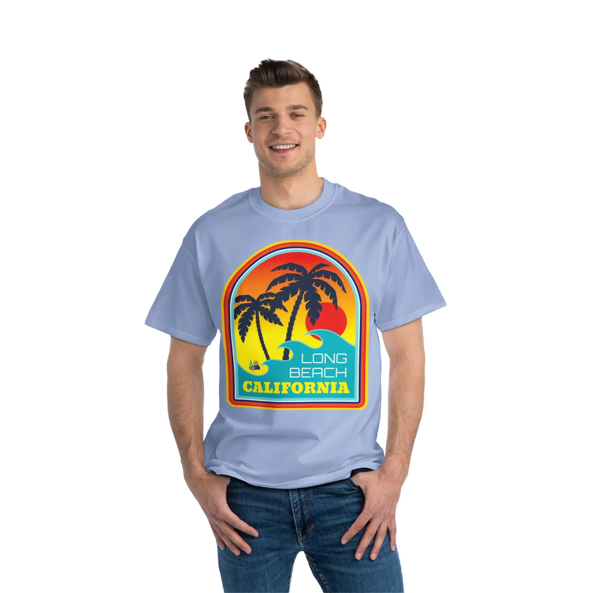 Long Beach Surf California Unisex Heavyweight Tee