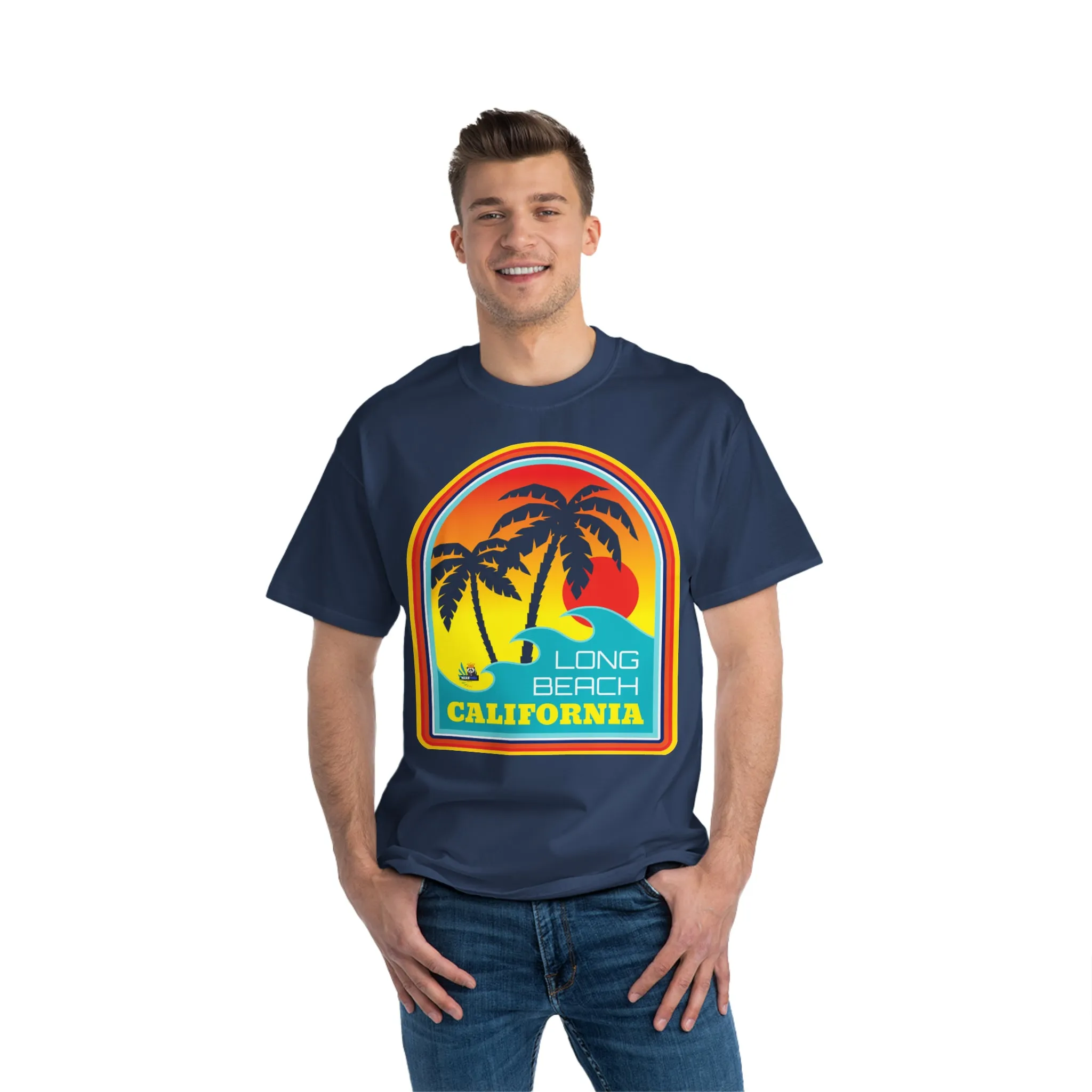 Long Beach Surf California Unisex Heavyweight Tee