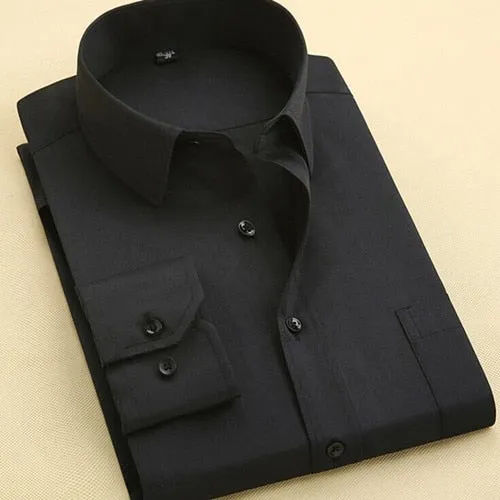 Long Sleeve Slim Brand Man Shirts