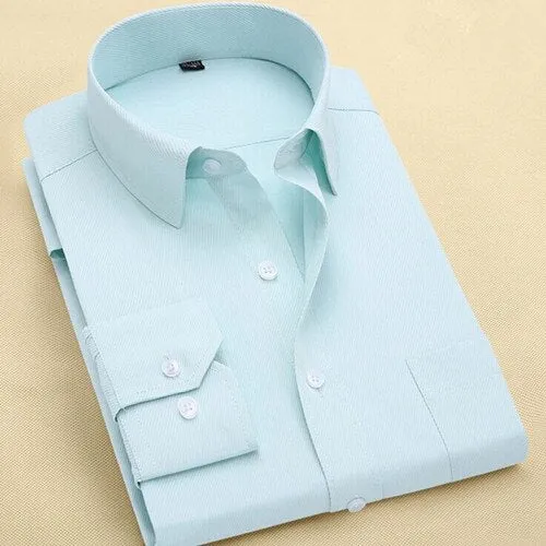 Long Sleeve Slim Brand Man Shirts