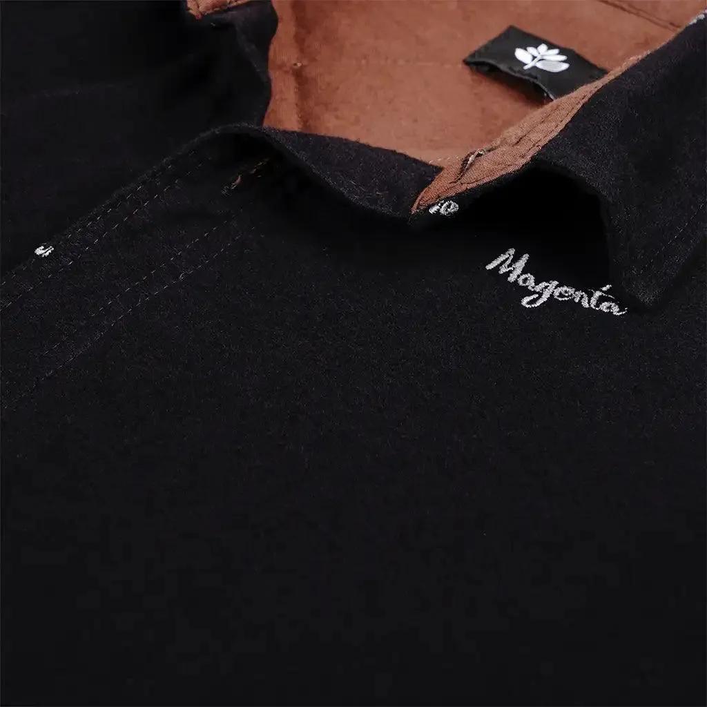 Magenta Scribe Overshirt Black