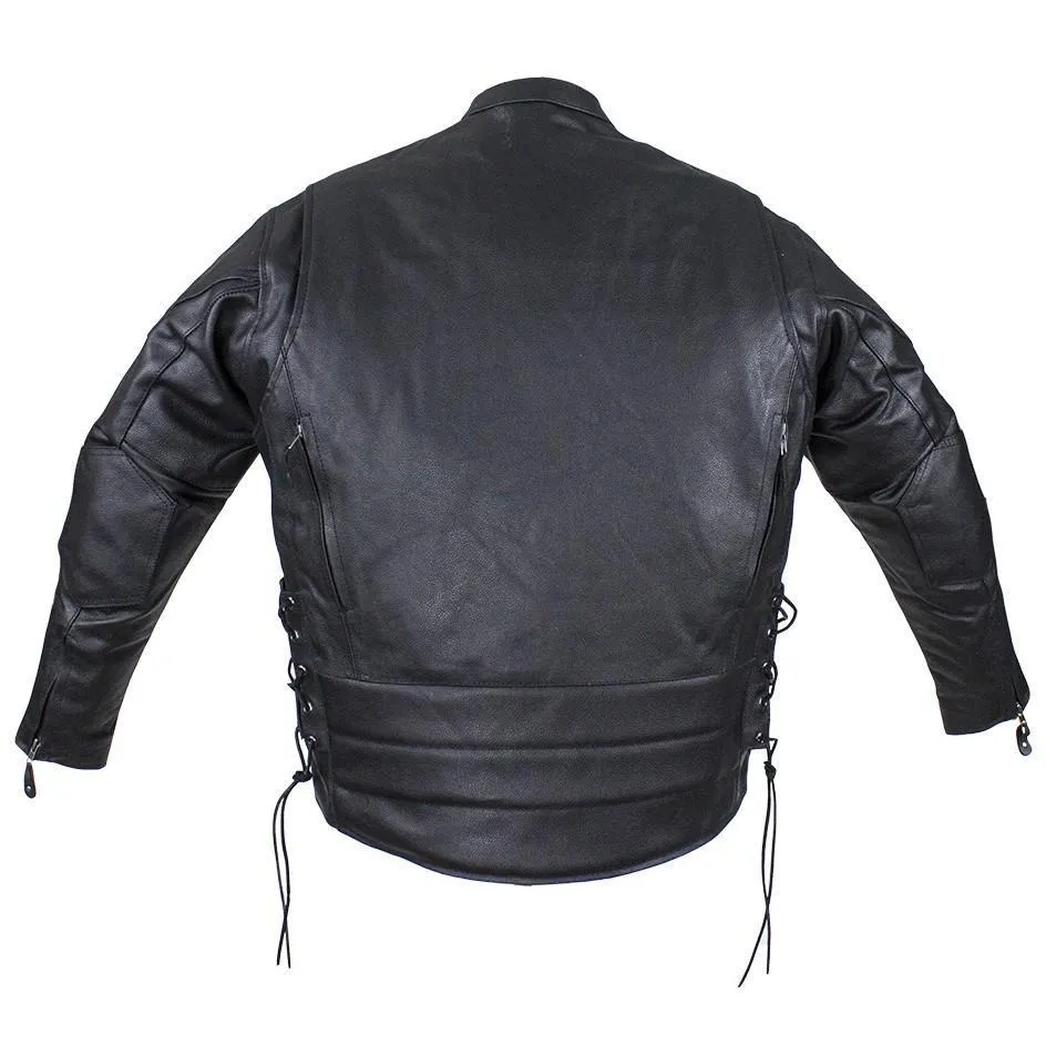 Men's Racer Jacket with Side Laces, MJ711-SS-DL