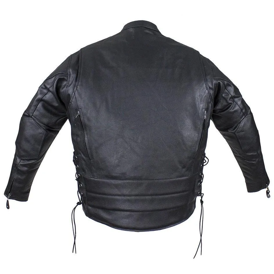 Men's Racer Jacket with Side Laces, MJ711-SS-DL