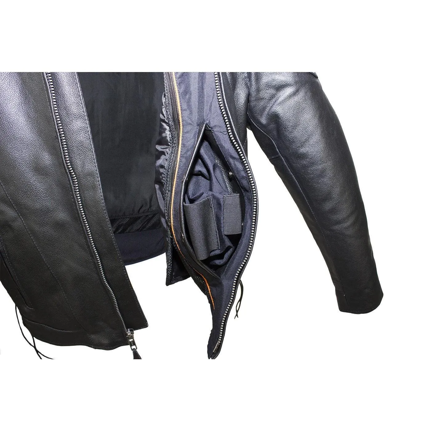 Men's Racer Jacket with Side Laces, MJ711-SS-DL