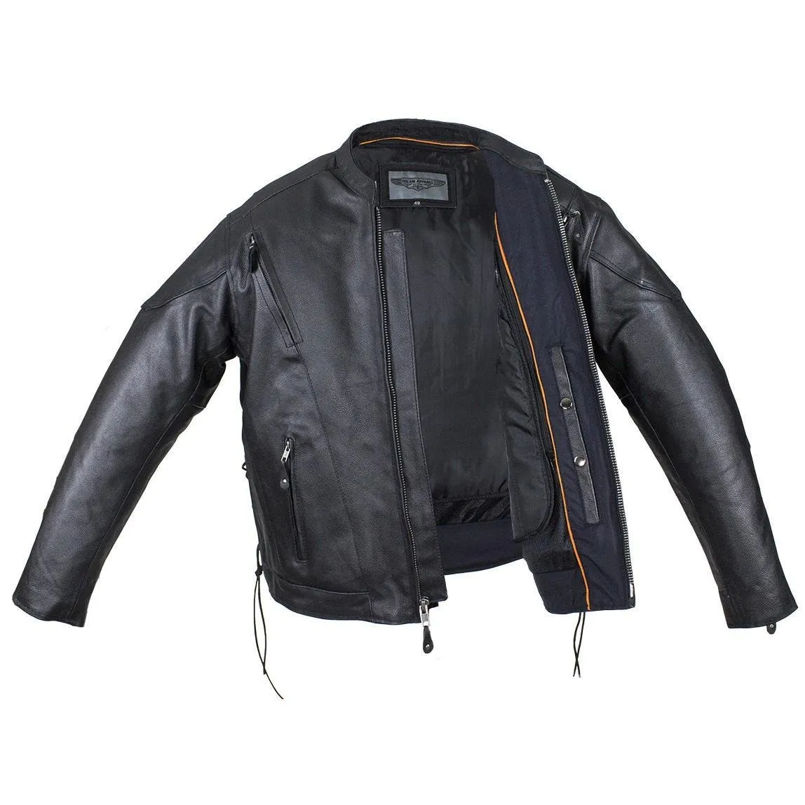 Men's Racer Jacket with Side Laces, MJ711-SS-DL