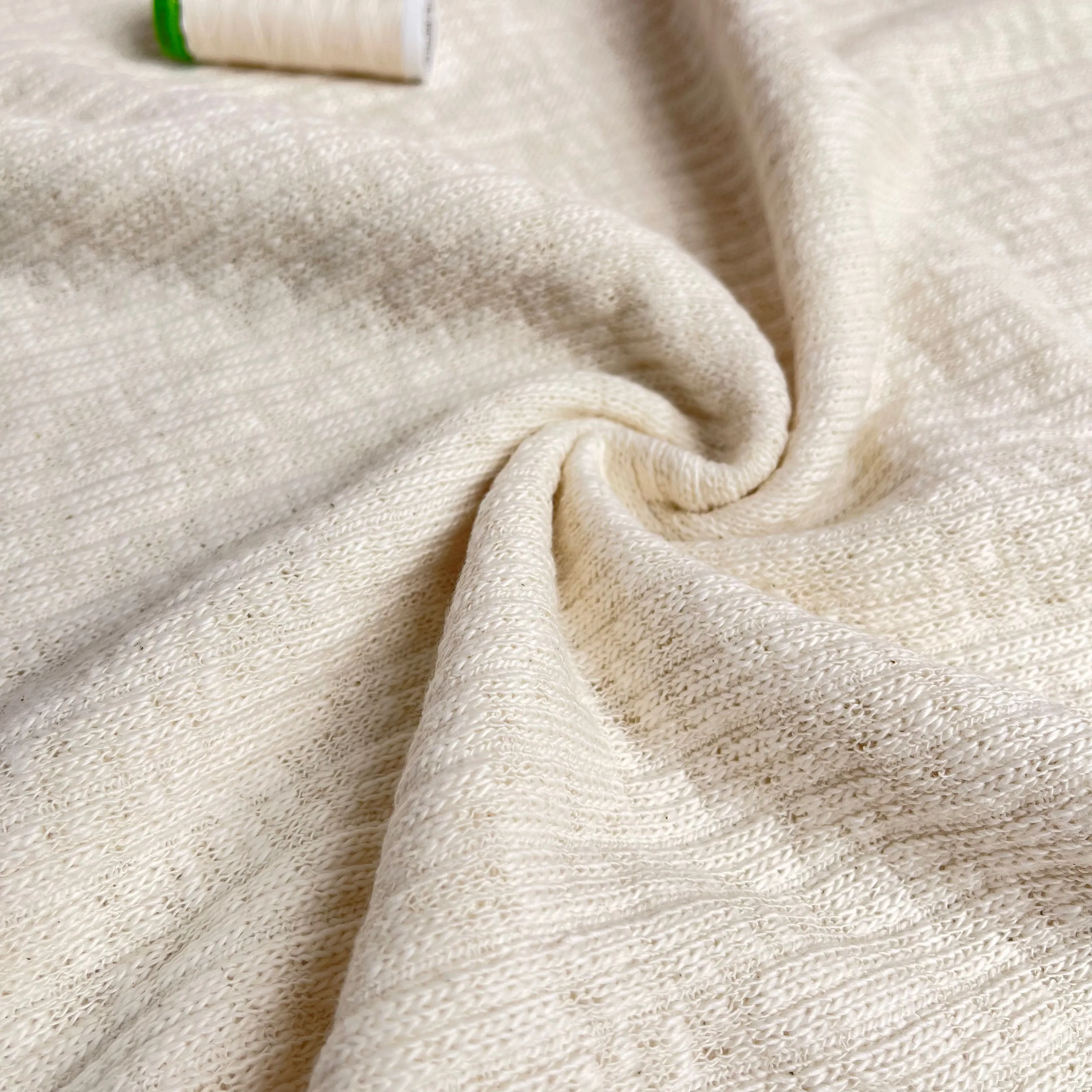 Natural Recycled Cotton Knit Fabric